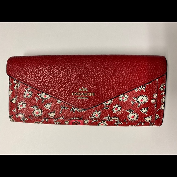 Coach Handbags - Coach Soft Wallet with Floral print